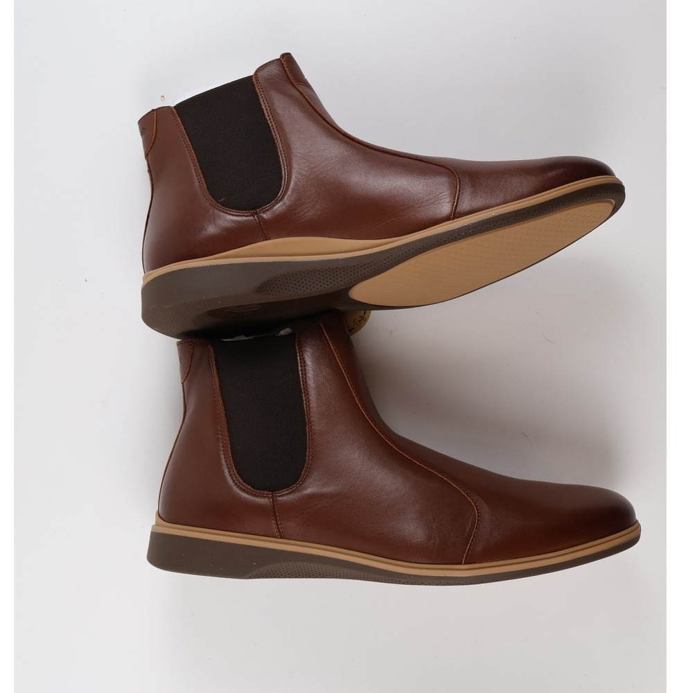 Amberjack The Chelsea Boots Chestnut Brown Leather 12 New